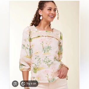 Spartina 449 Jocelyn enclave blouse size small!